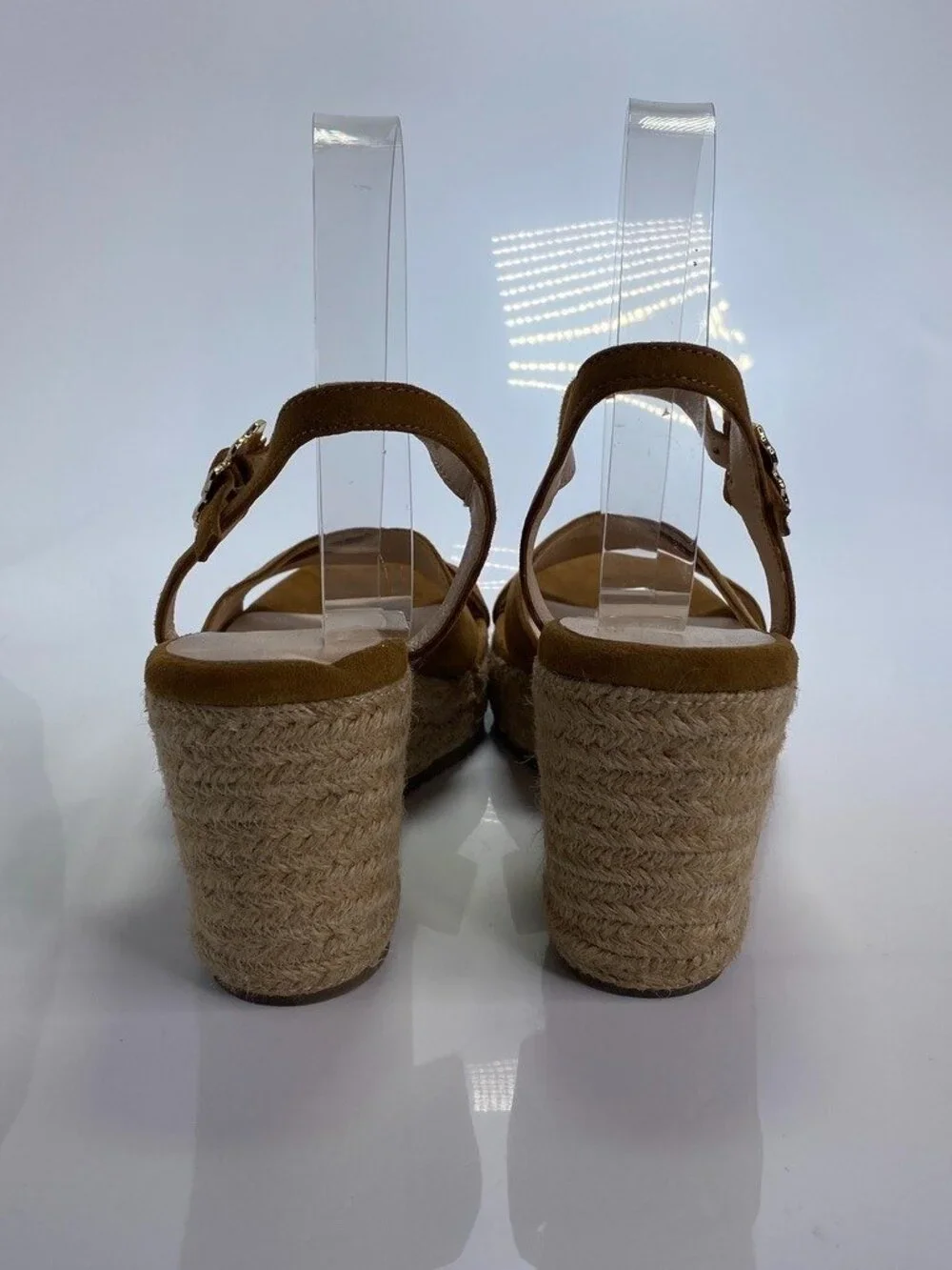 Ted Baker Women's Brown Suede Strap Taymii Espadrille Wedge Sz 9
